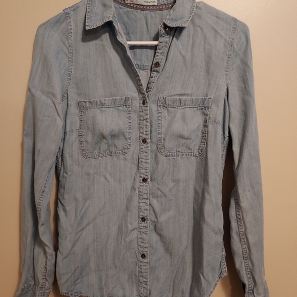 Mauries xs denim shirt 2 pockets - Picture 1 of 9